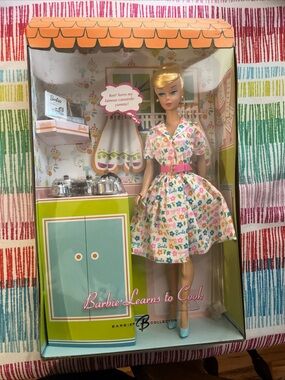 Barbie Learns To Cook Gold Label Repro Collector Doll Mattel K9141 New In Box